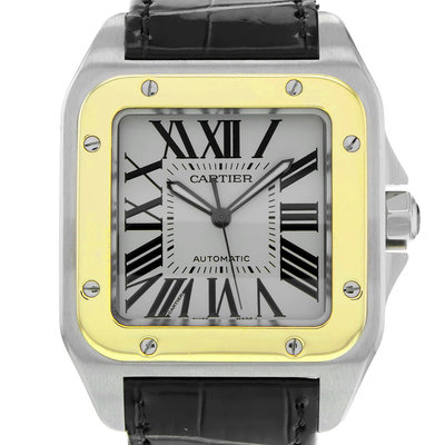 Cartier Santos 100 2656 W20072X7  White Dial 38
