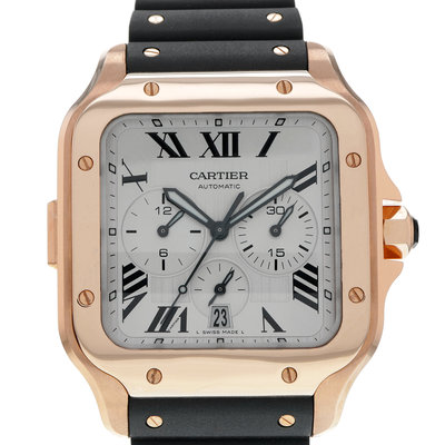 Cartier Santos WGSA0017 4184 Silver Dial 43