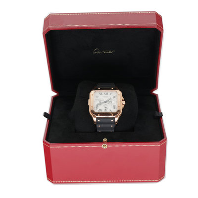 Cartier Santos WGSA0017 4184 Silver Dial 43