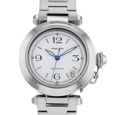 Cartier Pasha C 1031 W31010M7 White Dial 35