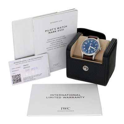 IWC Pilot Mark XVIII IW327010 Blue Dial 40