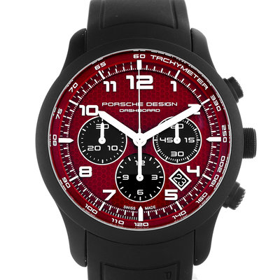 Porsche Design Dashboard  6612.17.86 Red Dial 42
