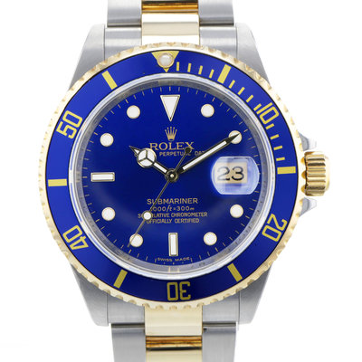 Rolex Submariner 16613 Blue Dial 40