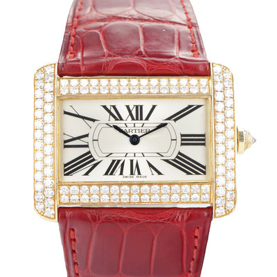 Cartier Tank Divan WA301156 2602 White Dial 30x38