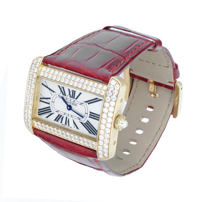 Cartier Tank Divan WA301156 2602 White Dial 30x38