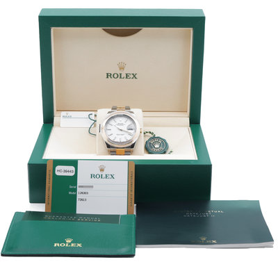 Rolex Datejust 41mm 126303 White Dial 41