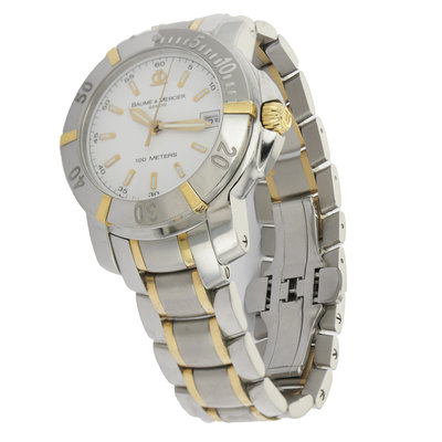 Baume & Mercier Capeland Diver  65423 White Dial 36