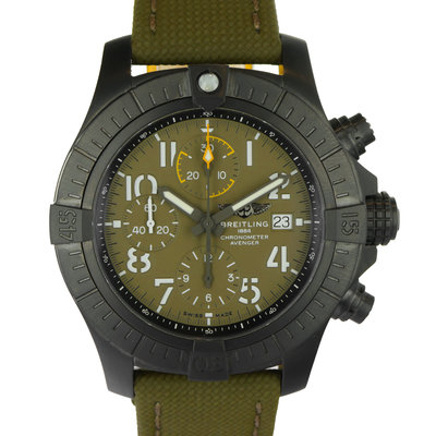 Breitling Night Mission  V13317 Green Dial 42
