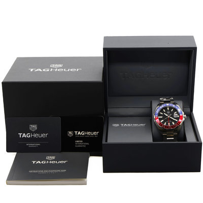 TAG Heuer Aquaracer GMT WAY201F.BA0927 Black Dial 43
