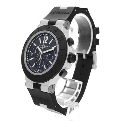 Bulgari Diagono AC44TA Black Dial 44