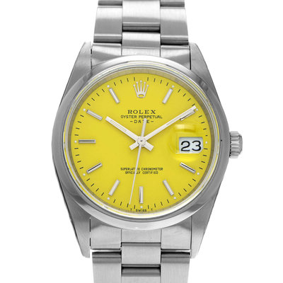 Rolex Datejust 34mm 15200 Yellow Dial 34