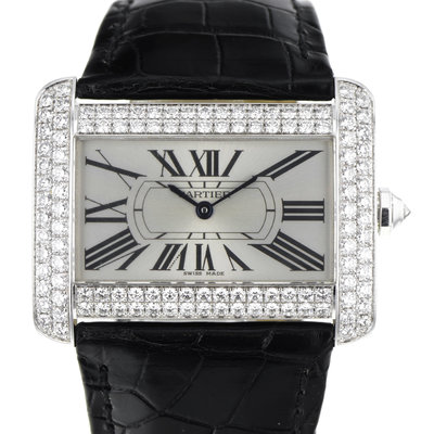 Cartier Tank Divan WA301356 2614 White Dial 38x30