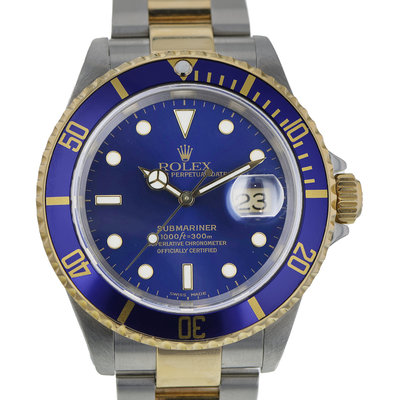 Rolex Submariner 16613 Blue Dial 40