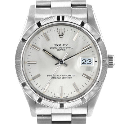 Rolex Date 15010 Silver Dial 34
