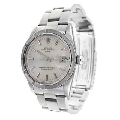 Rolex Date 15010 Silver Dial 34