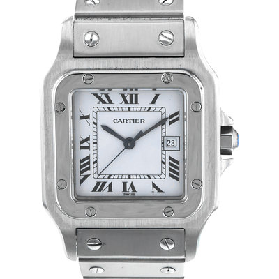 Cartier Santos Carree 2960 White Dial 29x41