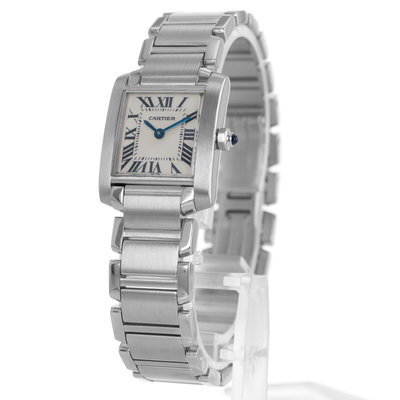 Cartier Tank Francaise W51008Q3 2384 Silver Dial 20x25