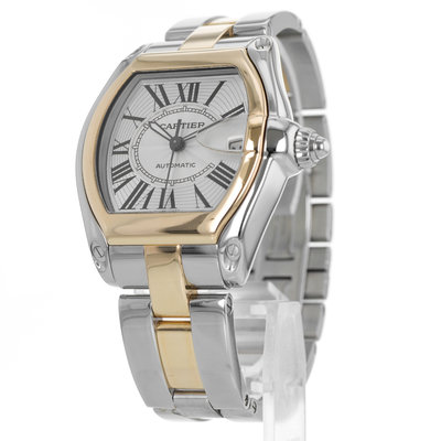 Cartier Roadster W62031Y4 2510 Silver Dial 38