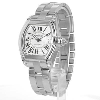 Cartier Roadster W62025V3 2510 Silver Dial 37