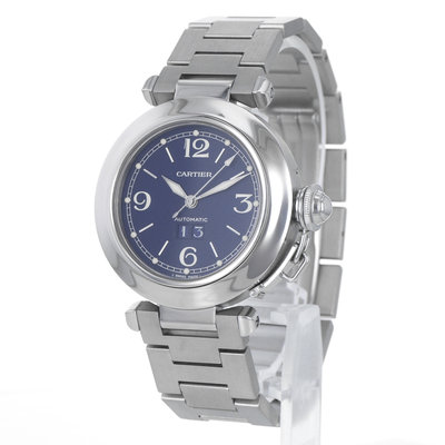 Cartier Pasha de Cartier W31047M7 Blue Dial 35