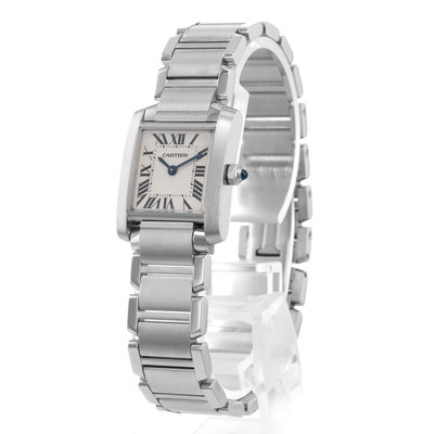 Cartier Tank Francaise Small W51008Q3 2384 Silver Dial 20