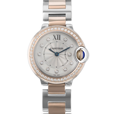 Cartier Ballon Bleu 28mm WE902076 3752 Silver Dial 28