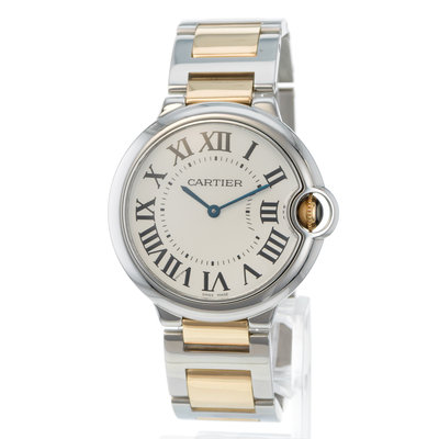 Cartier Ballon Bleu 36mm W69008Z3 3005 Silver Dial 36