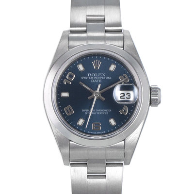Rolex Oyster Perpetual Lady Date 79160 Blue Dial 26