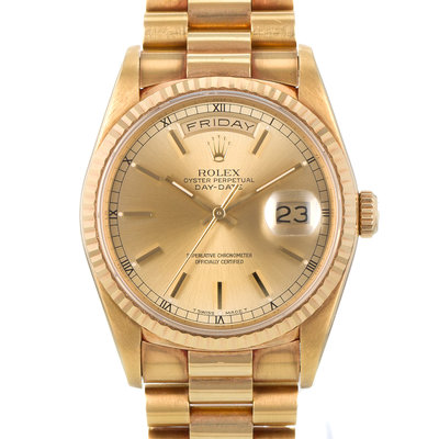 Rolex Day-Date 36 18238 Yellow Dial 36