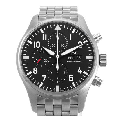 IWC Pilot Chronograph IW377710 Black Dial 43