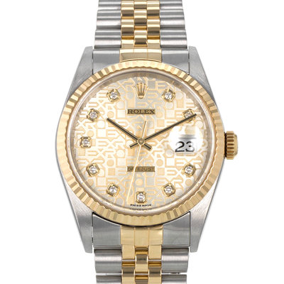 Rolex Datejust 36 16233 Yellow Dial 36