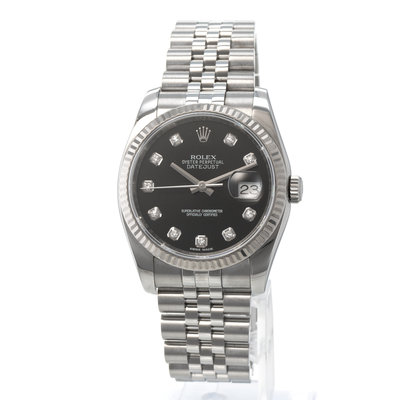 Rolex Datejust 36 116234 Black Dial 36