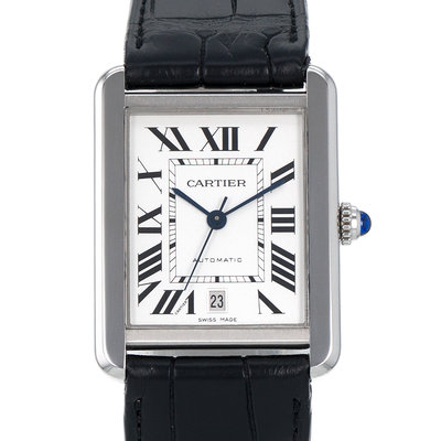 Cartier Tank Solo W5200027 3515 Silver Dial 31x41