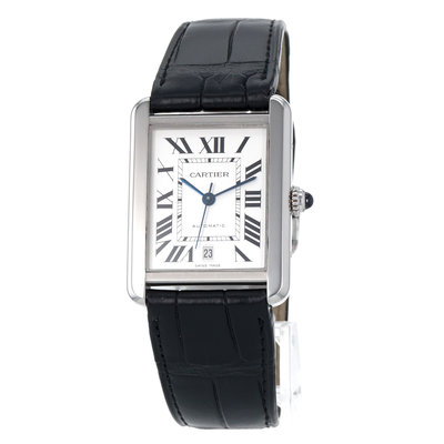Cartier Tank Solo W5200027 3515 Silver Dial 31x41