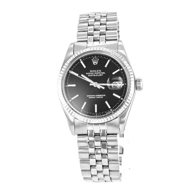 Rolex Datejust 36 1601 Black Dial 36