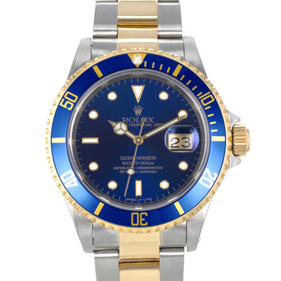 Rolex Submariner 16613 Blue Dial 40