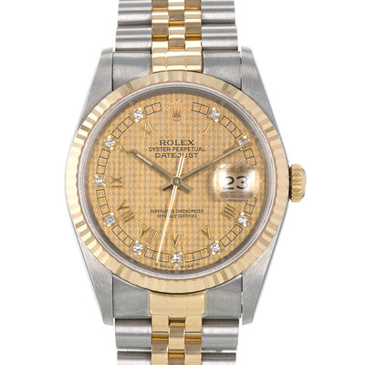 Rolex Datejust 36 16233 Yellow Dial 36