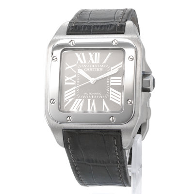 Cartier Santos 100 XL W20134X8 2656 Grey Dial 38