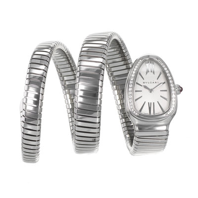 Bulgari Serpenti 101910 Silver Dial 35