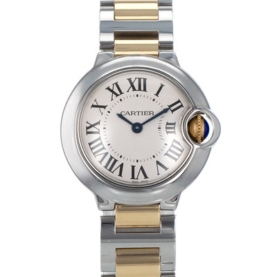 Cartier Ballon Bleu 28 W69007Z3 3009 Silver Dial 28
