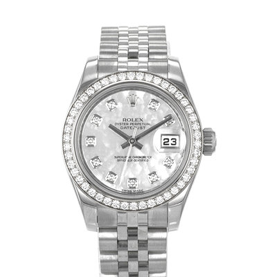 Rolex Datejust 26 179384 Mother of Pearl Diamond Dial 26