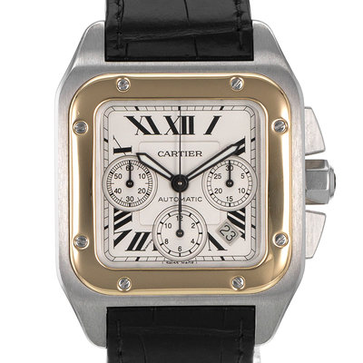 Cartier Santos 100 W20091X7 Silver Dial 42