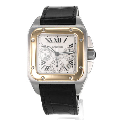 Cartier Santos 100 W20091X7 Silver Dial 42