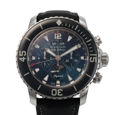 Blancpain Fifty Fathoms Flyback 5066F-1140-
52B Blue Dial 45