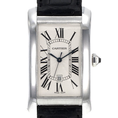 Cartier Tank Americaine W2603256 1741 Silver Dial 26