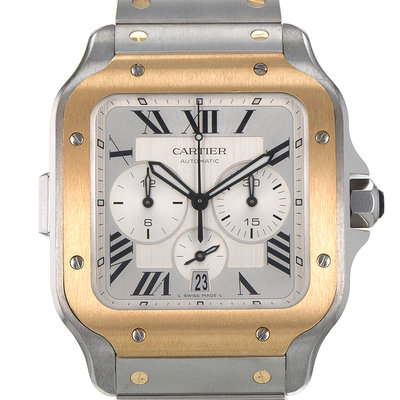 Cartier Santos W2SA0008 4183 Silver Dial 43