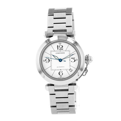 Cartier Pasha W31074M7 2324 White Dial 35