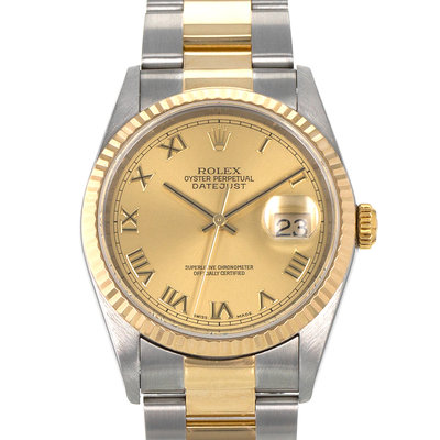 Rolex Datejust 36 16233 Yellow Dial 36