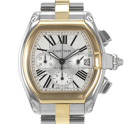Cartier Roadster W62027Z1 2618 Silver Dial 48