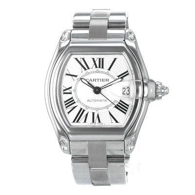 Cartier Roadster W62025V3 2510 Silver Dial 37